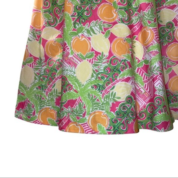 RARE HTF Lilly Pulitzer Juice Bar Print White Tag 90s Y2K Dress Size 4 - Picture 4 of 9